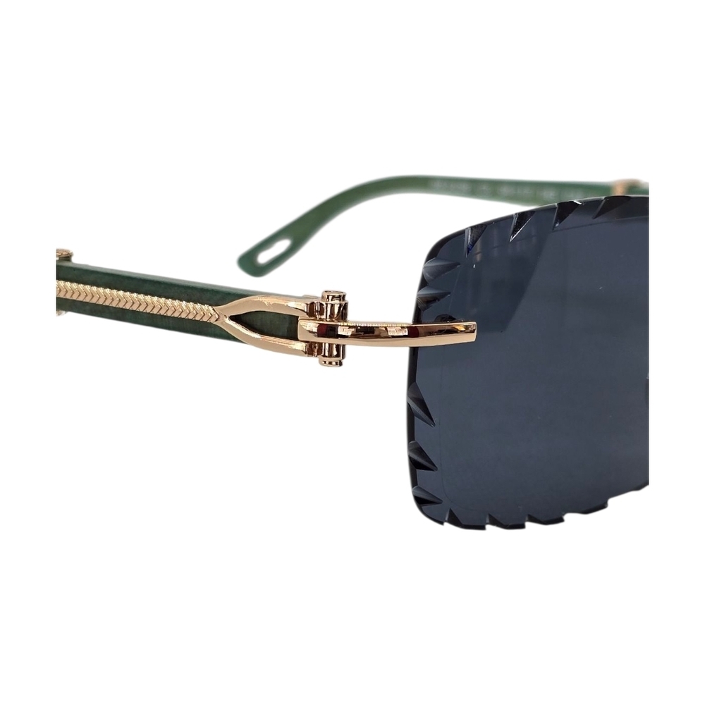 Porta Romana Sunglasses with acqyamarina color lenses and wooden temples - Picture 4 of 5